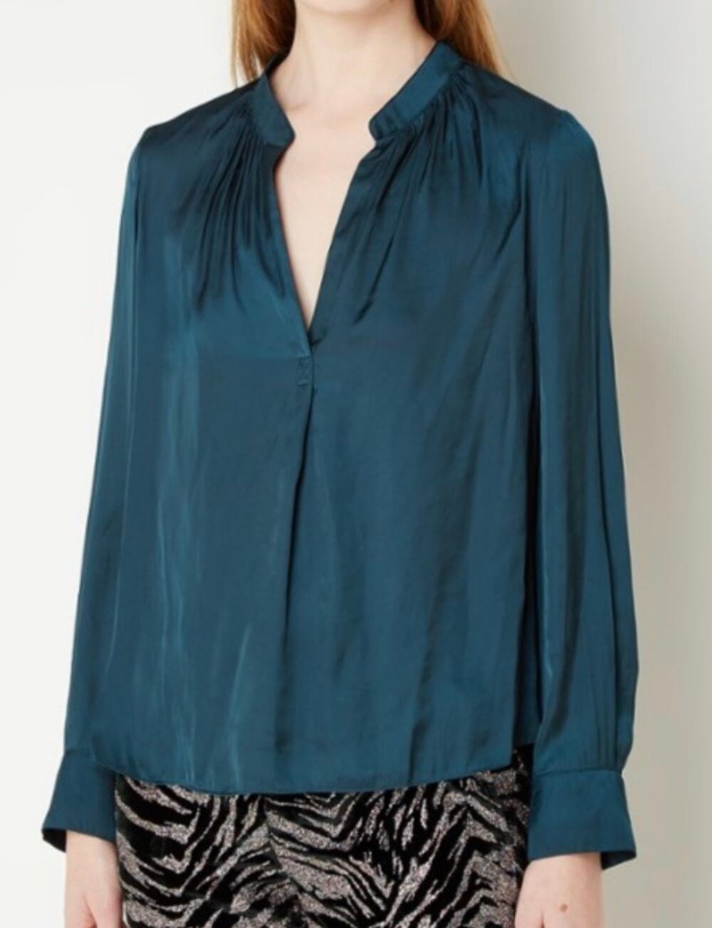 Zadig & Voltaire Tink Satin Shirt Sz. L